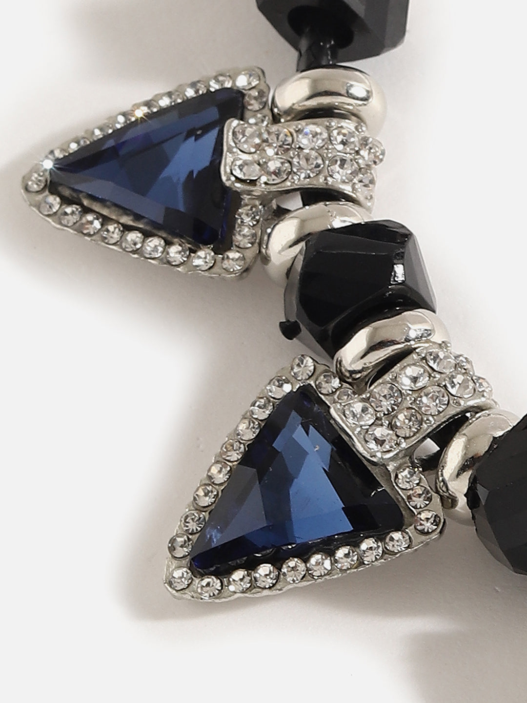 Silver Plated Designer Stone Necklace