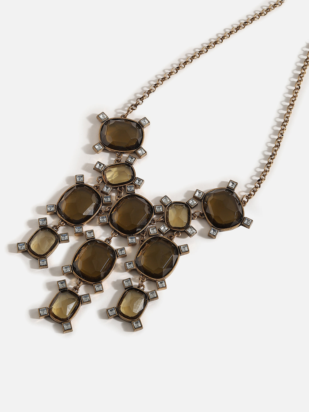 Gold Plated Designer Stone Necklace