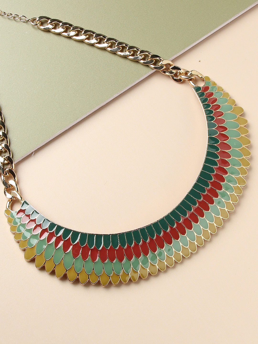 Gold Plated Designer Stone Necklace