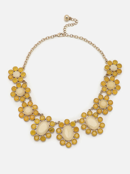 Gold Plated Designer Stone Necklace