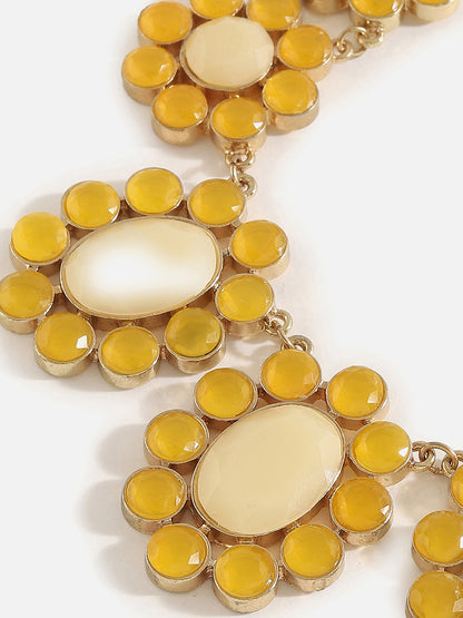 Gold Plated Designer Stone Necklace