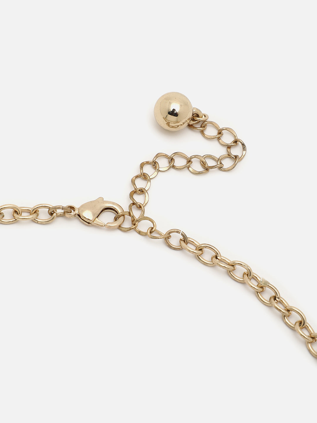 Gold Plated Designer Stone Necklace