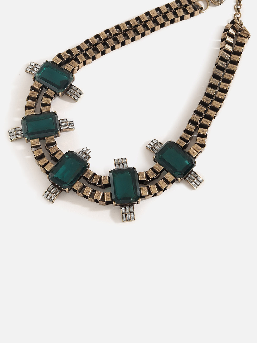 Gold Plated Designer Stone Necklace
