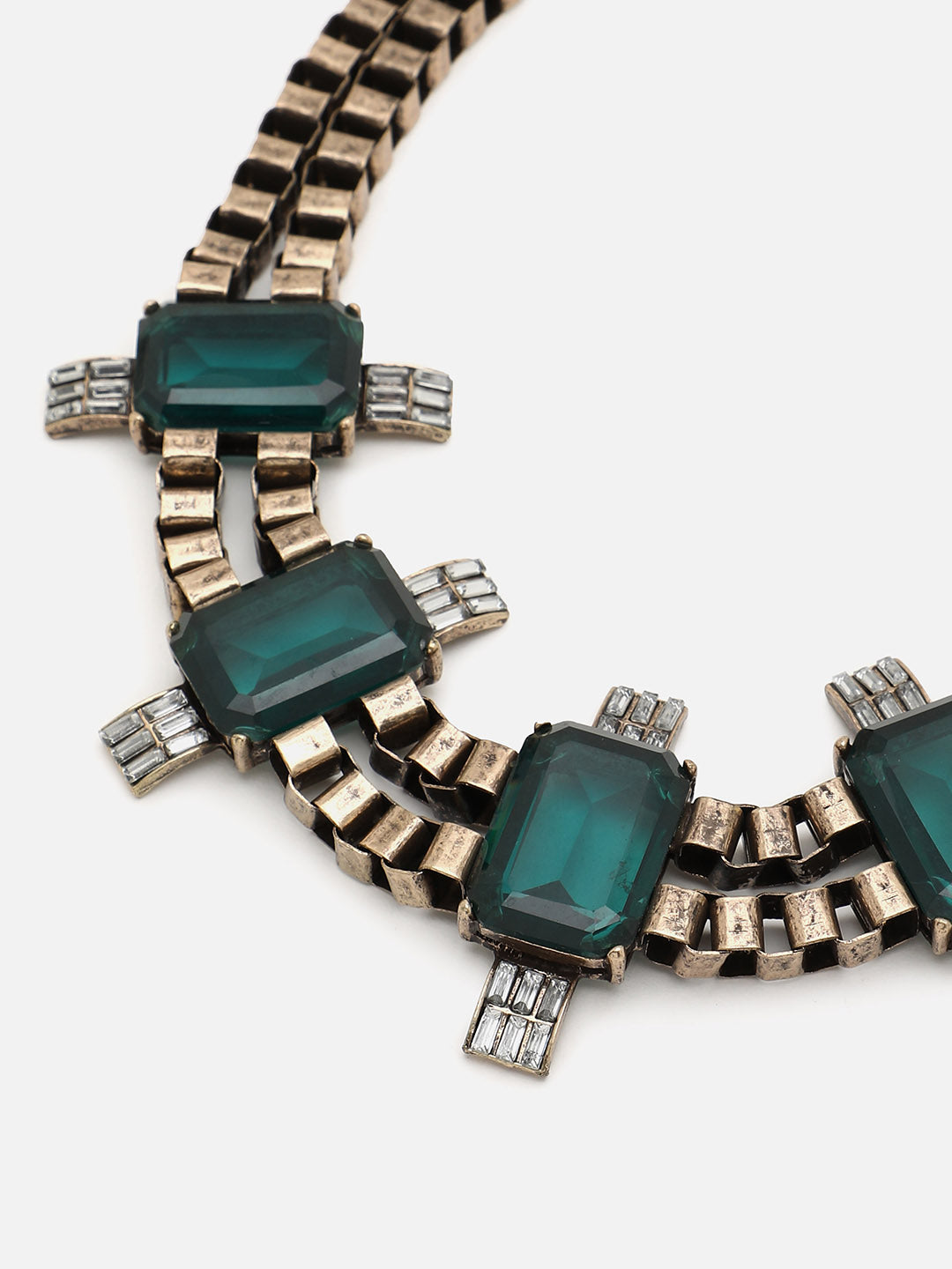 Gold Plated Designer Stone Necklace