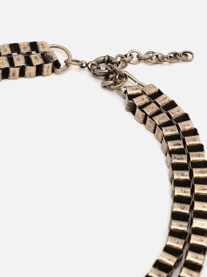 Gold Plated Designer Stone Necklace