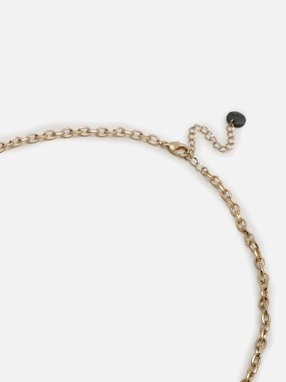 Gold Plated Designer Stone Necklace