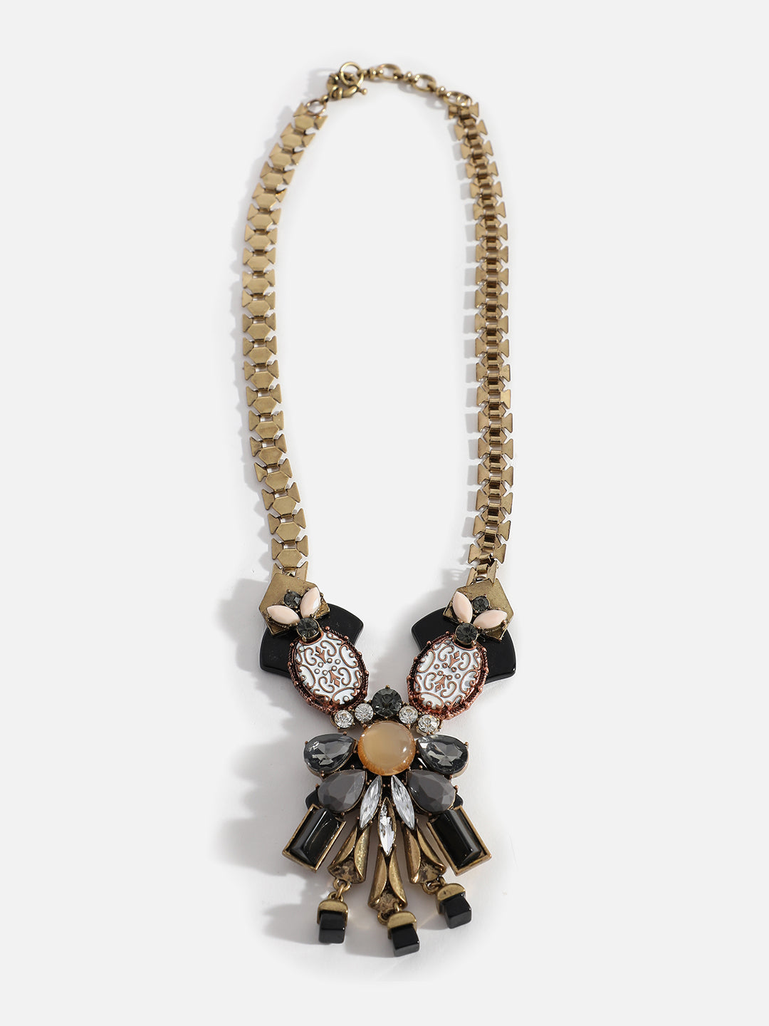 Gold Plated Designer Stone Necklace