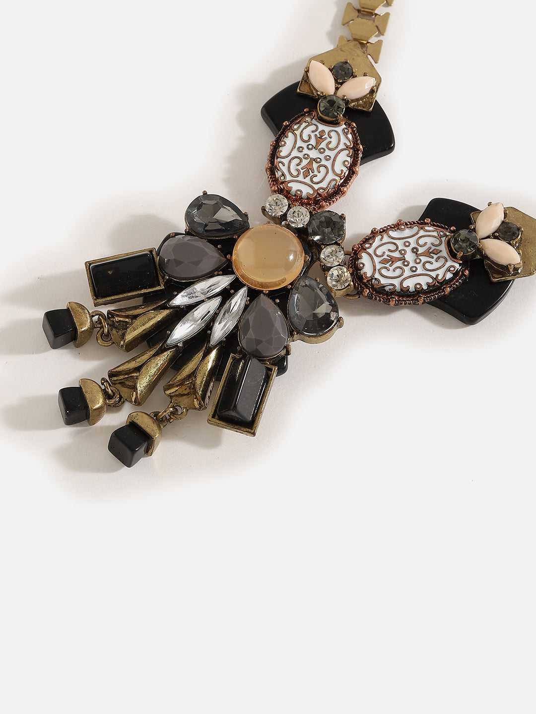 Gold Plated Designer Stone Necklace