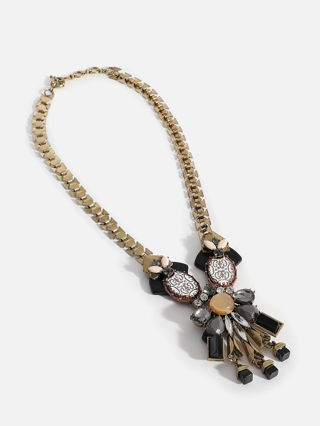 Gold Plated Designer Stone Necklace