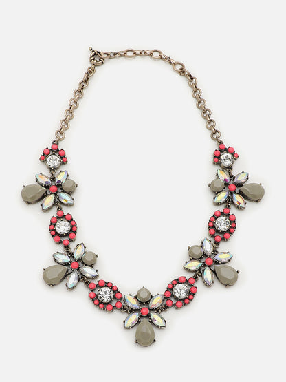 Gold Plated Designer Stone Necklace