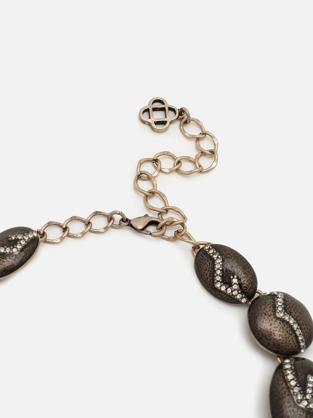 Gold Plated Designer Stone Necklace