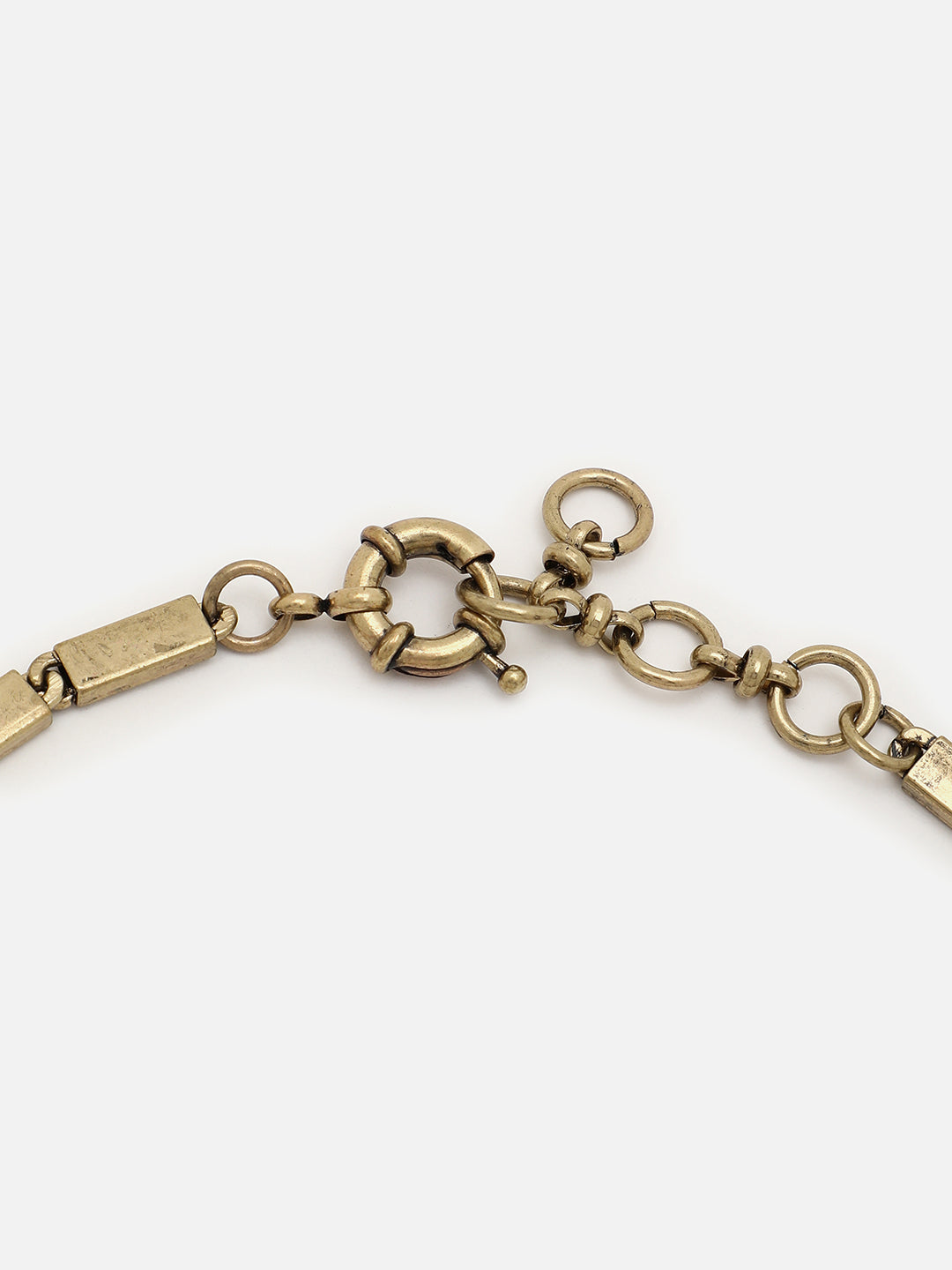 Gold Plated Designer Stone Necklace