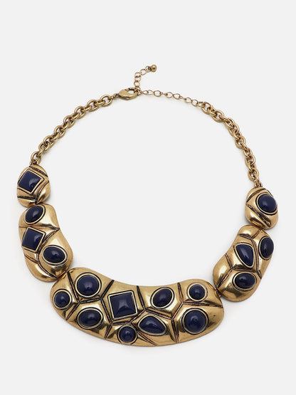 Gold Plated Designer Stone Necklace