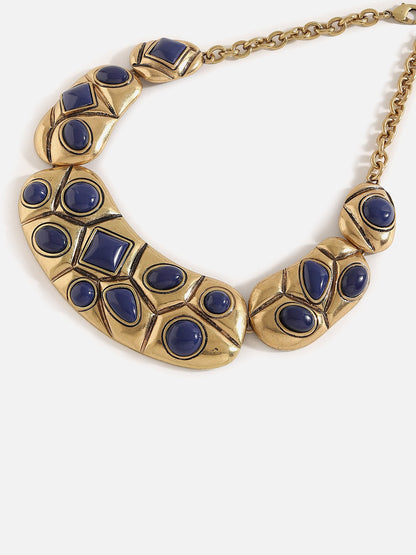 Gold Plated Designer Stone Necklace