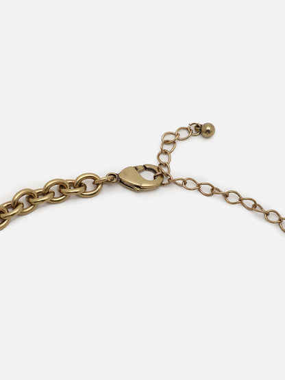 Gold Plated Designer Stone Necklace