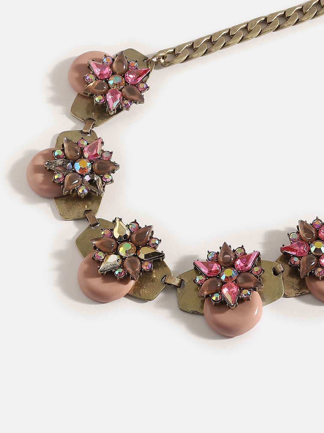Gold Plated Designer Stone Necklace