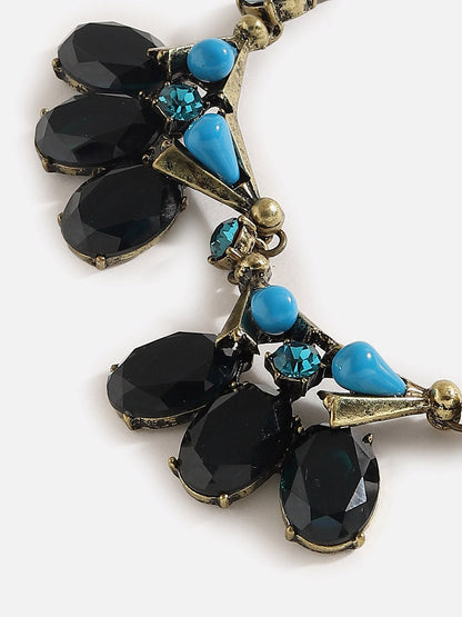 Gold Plated Designer Stone Necklace