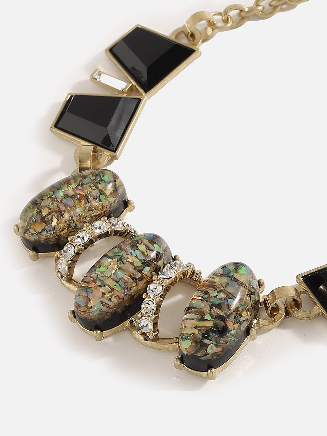 Gold Plated Designer Stone Necklace