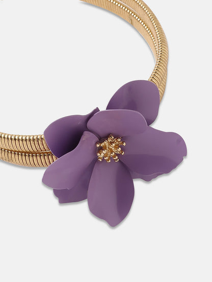 Women's The Poppy Choker Necklace - Lavender