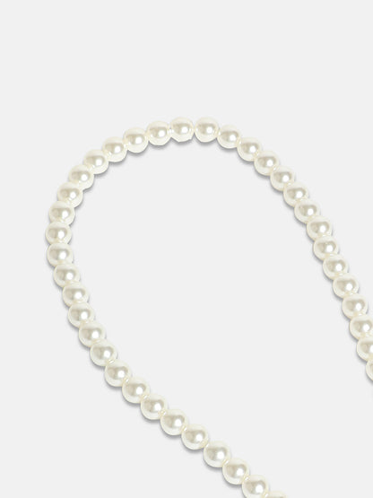 Women's The Coin Collar Necklace - Pearl White