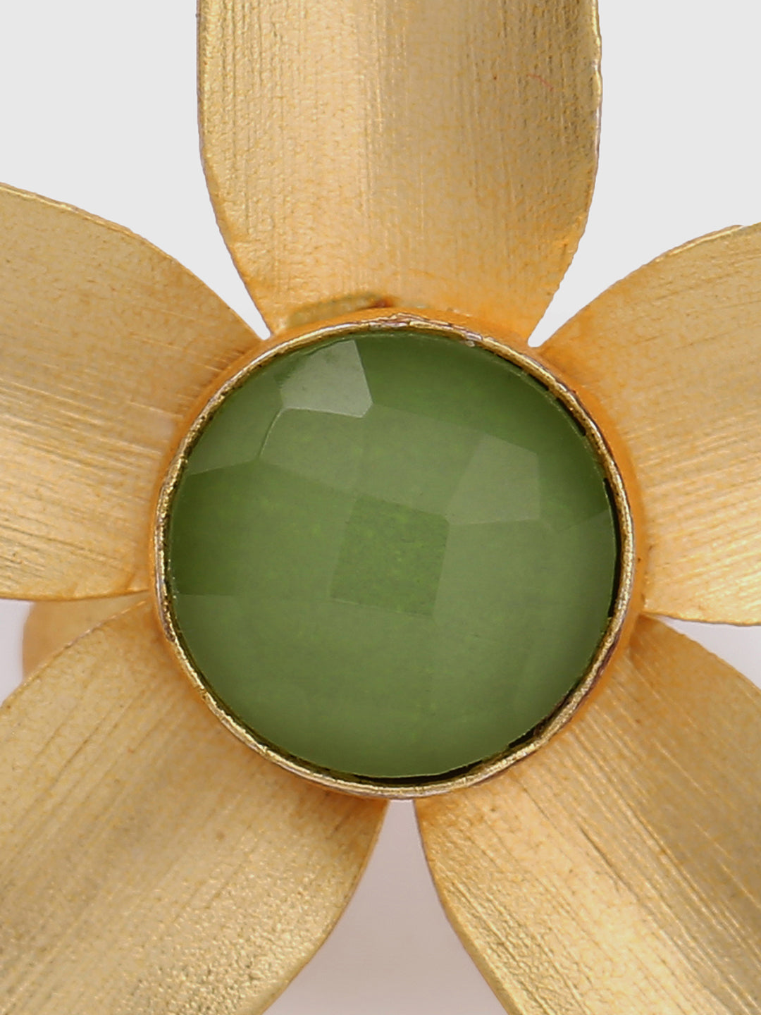 Gold-Plated Stone Ring