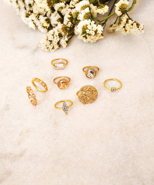 Pack of 8 Rings