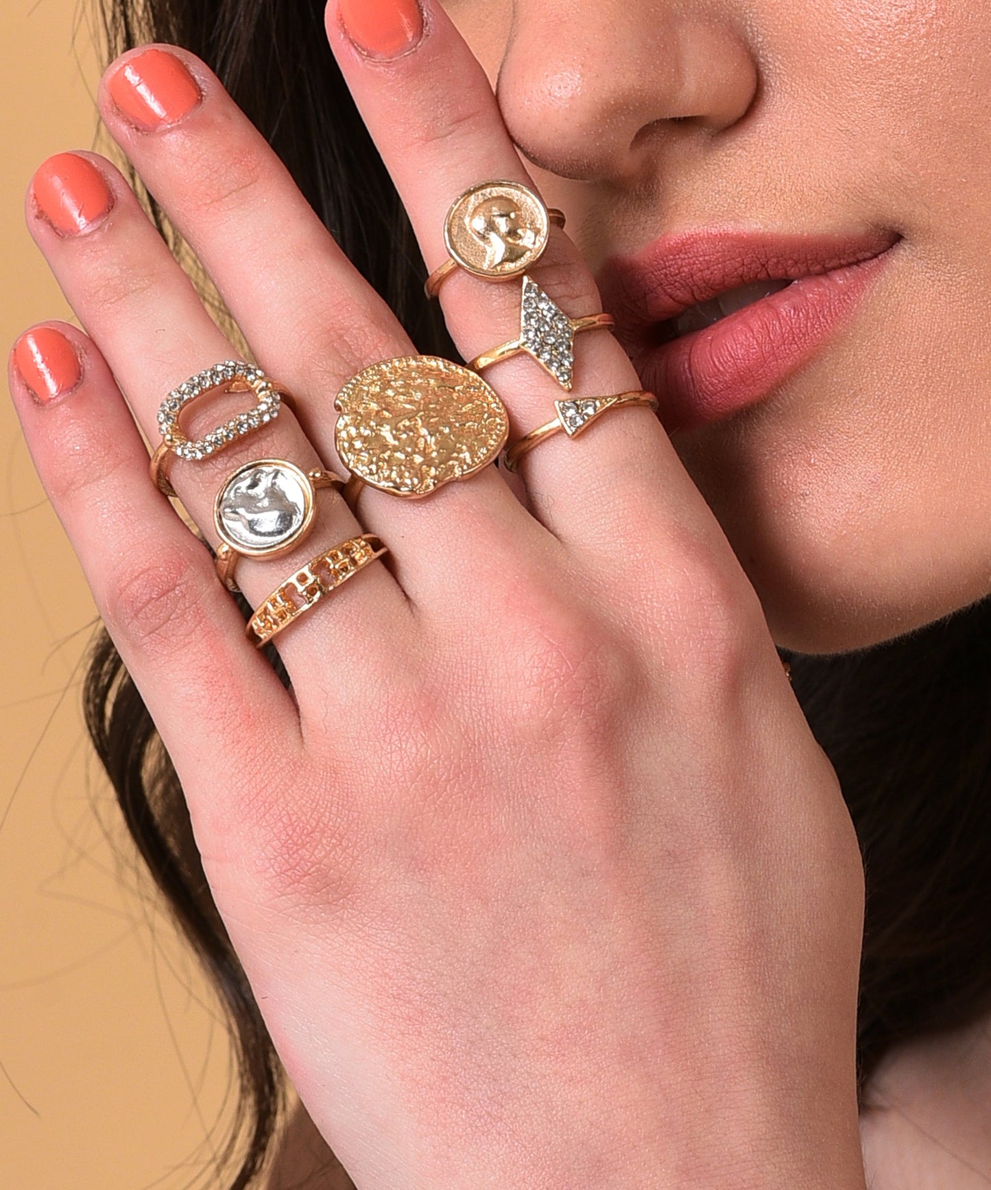 Pack of 8 Rings