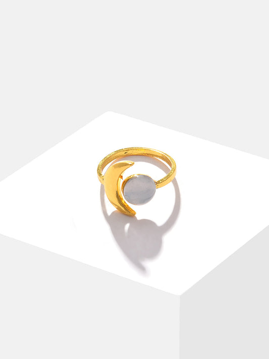 Gold Plated Designer Stone Ring