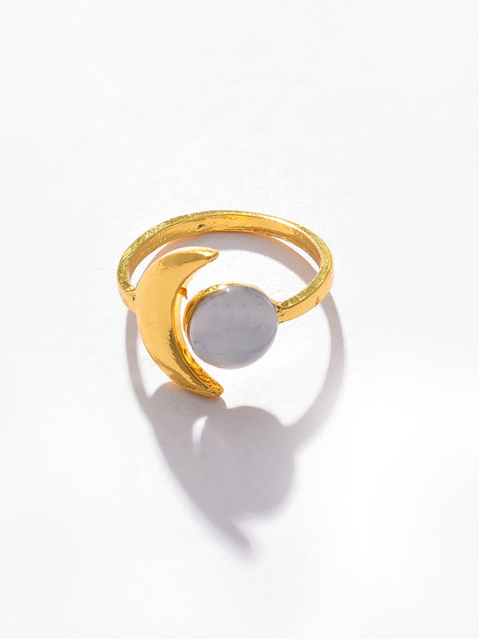 Gold Plated Designer Stone Ring