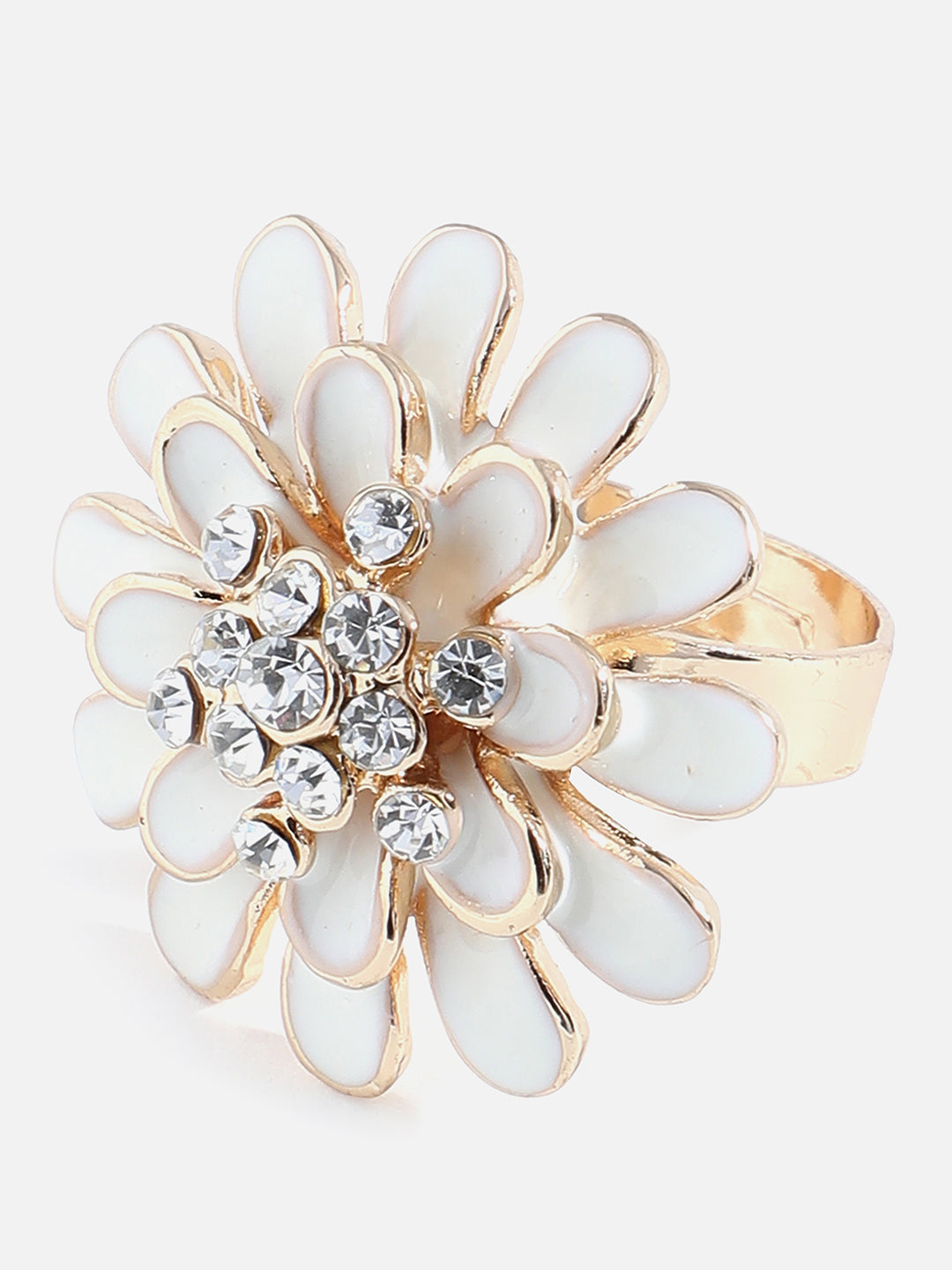 Gold Plated Designer Stone Ring