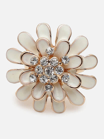 Gold Plated Designer Stone Ring