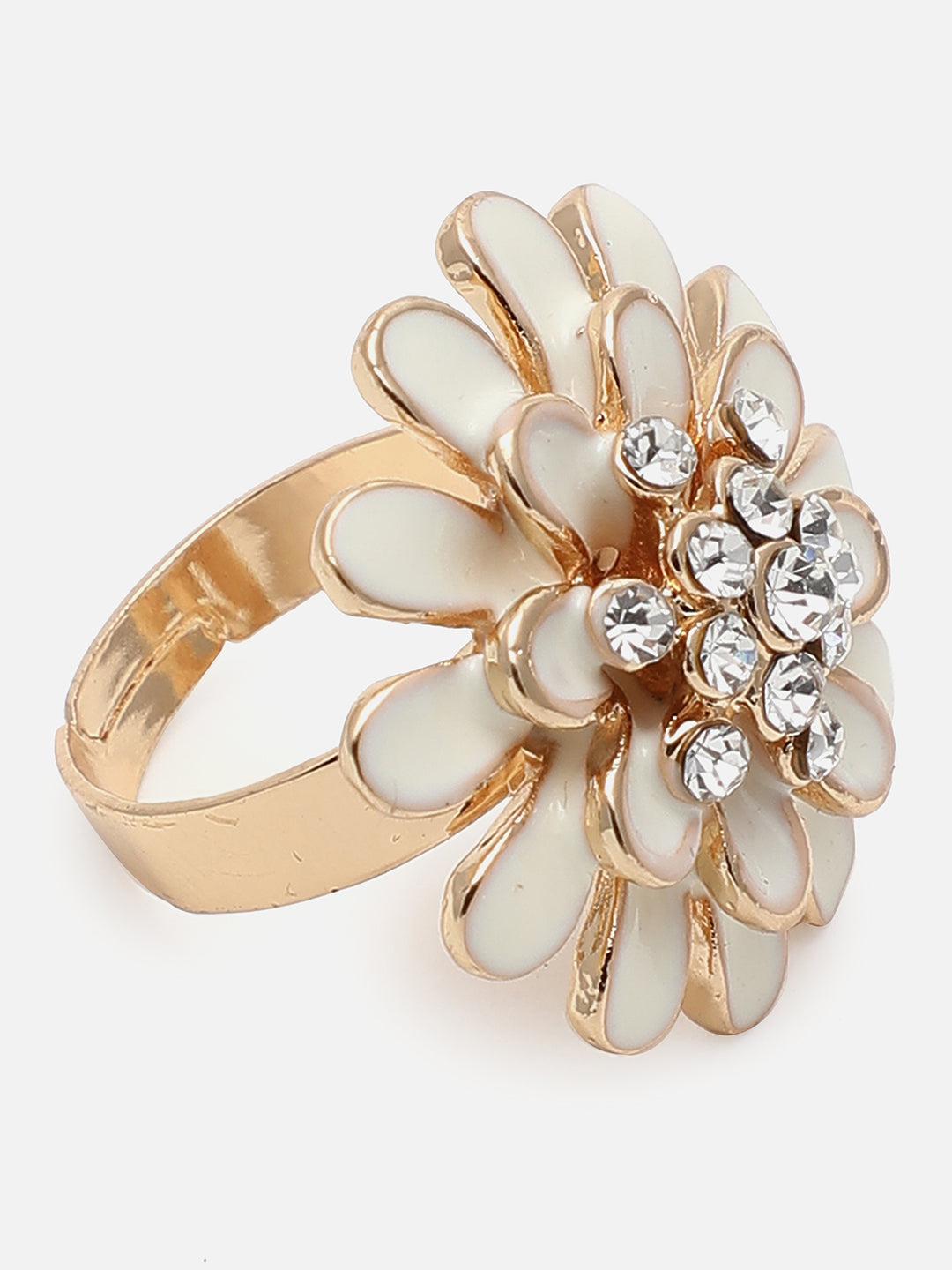 Gold Plated Designer Stone Ring