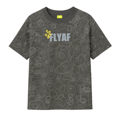 Soul Art Printed Grey T-Shirt FLYAF