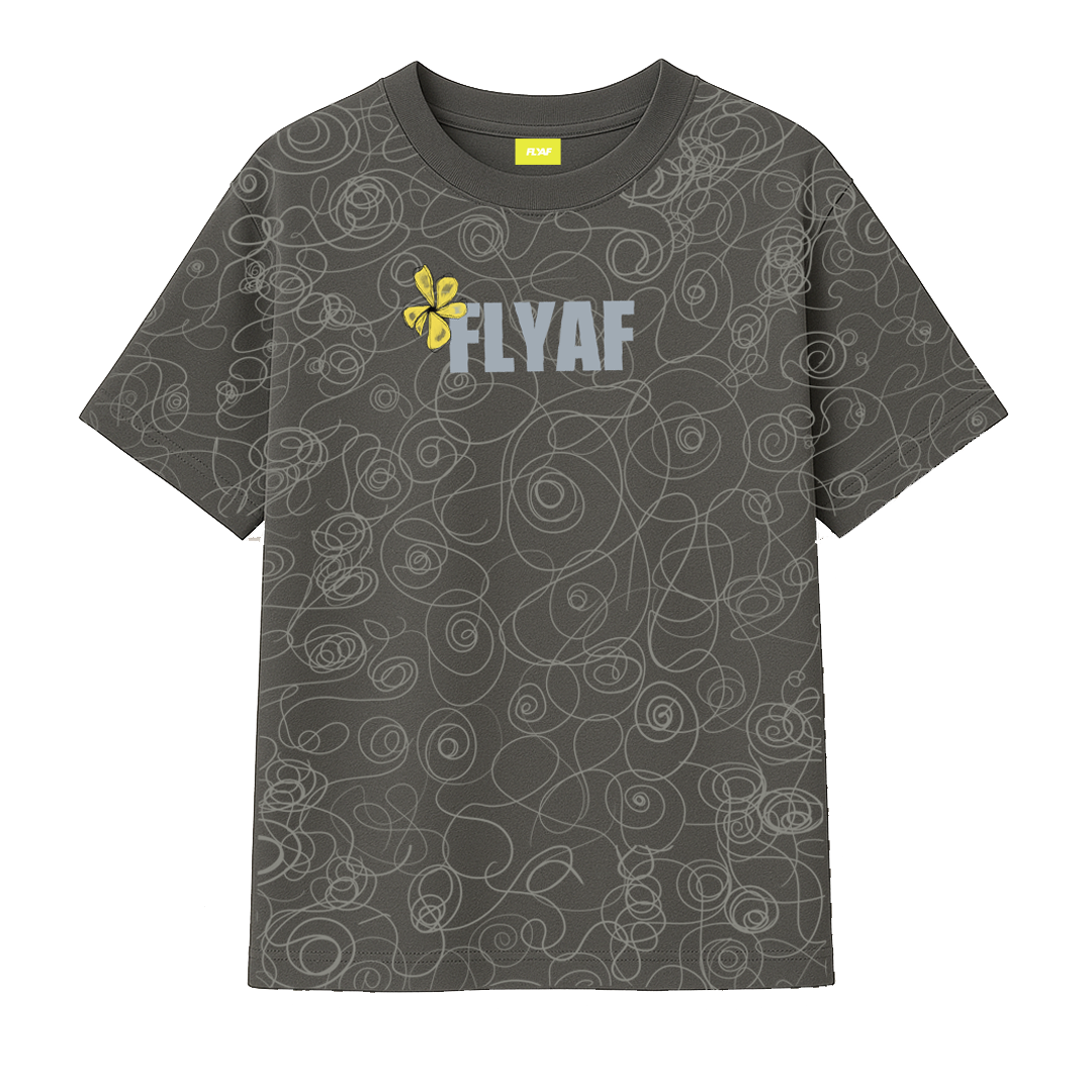 Soul Art Printed Grey T-Shirt