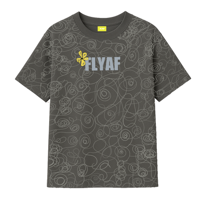 Soul Art Printed Grey T-Shirt