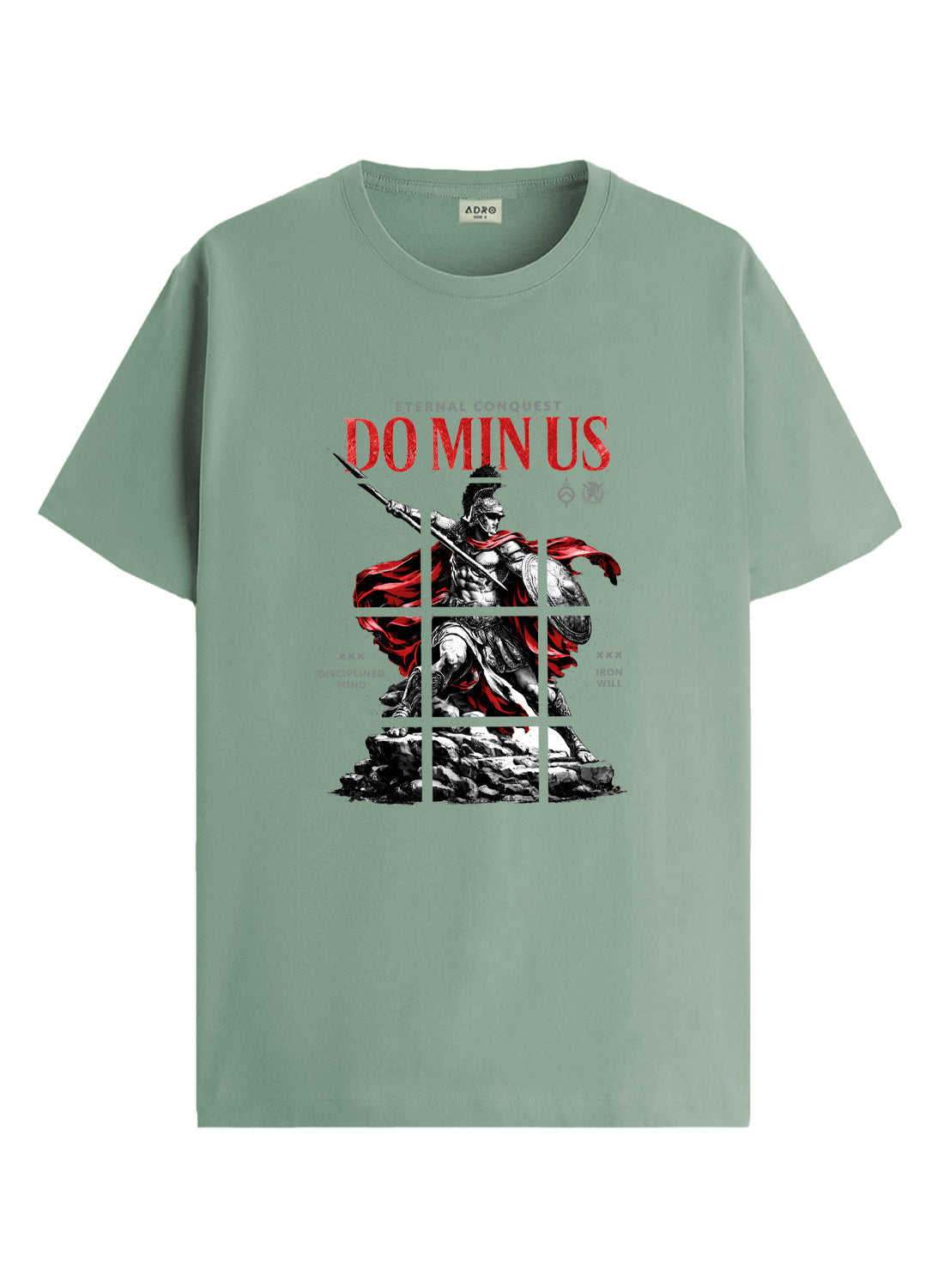 ADRO Mens Dominus Warrior Legacy Printed T-Shirt for Men | Cotton Printed Tshirt | Regular Fit Casual T-Shirts | Summer Tshirts