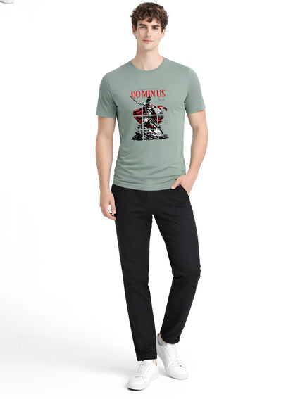 ADRO Mens Dominus Warrior Legacy Printed T-Shirt for Men | Cotton Printed Tshirt | Regular Fit Casual T-Shirts | Summer Tshirts