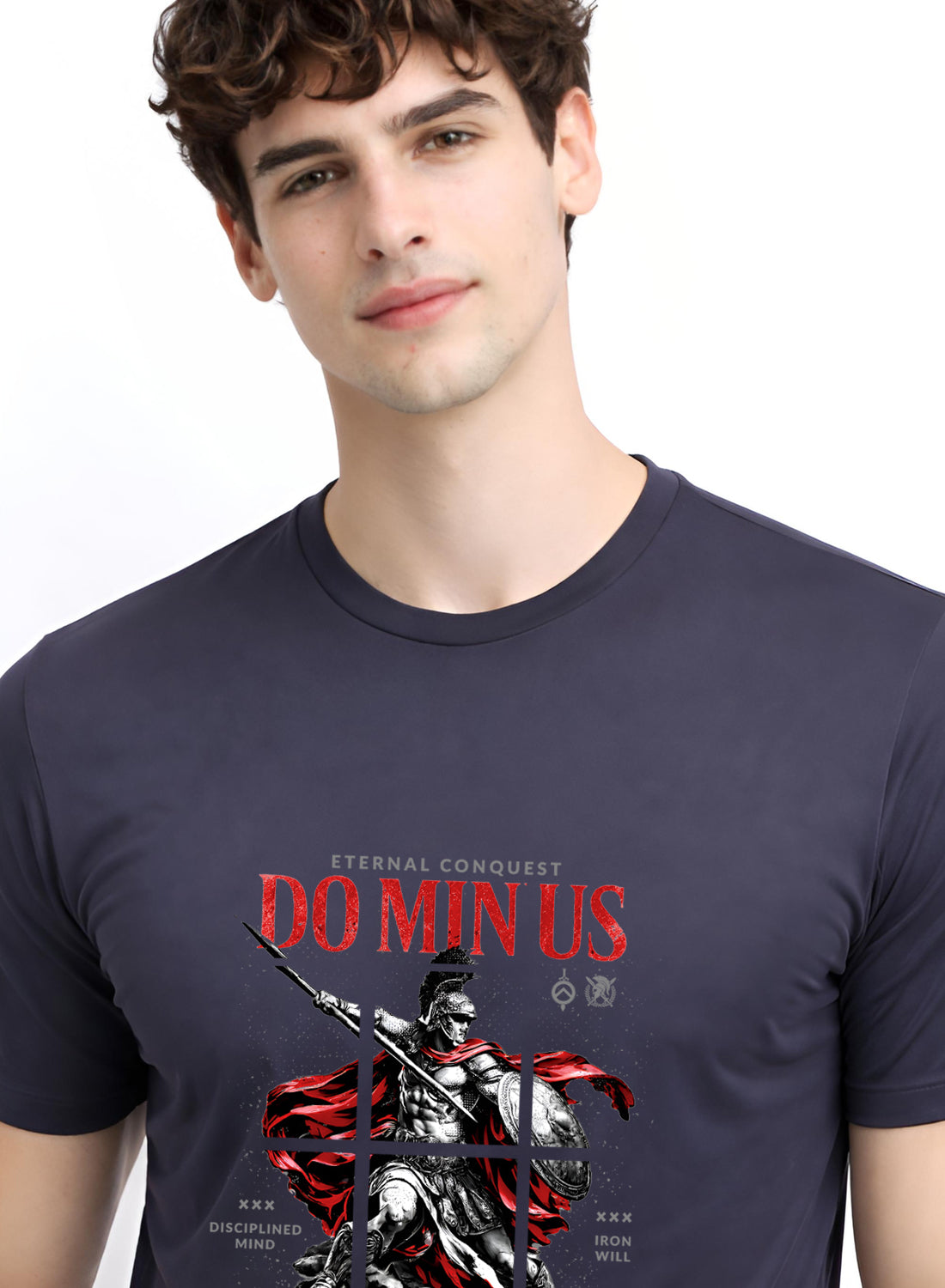 ADRO Mens Dominus Warrior Legacy Printed T-Shirt for Men | Cotton Printed Tshirt | Regular Fit Casual T-Shirts | Summer Tshirts