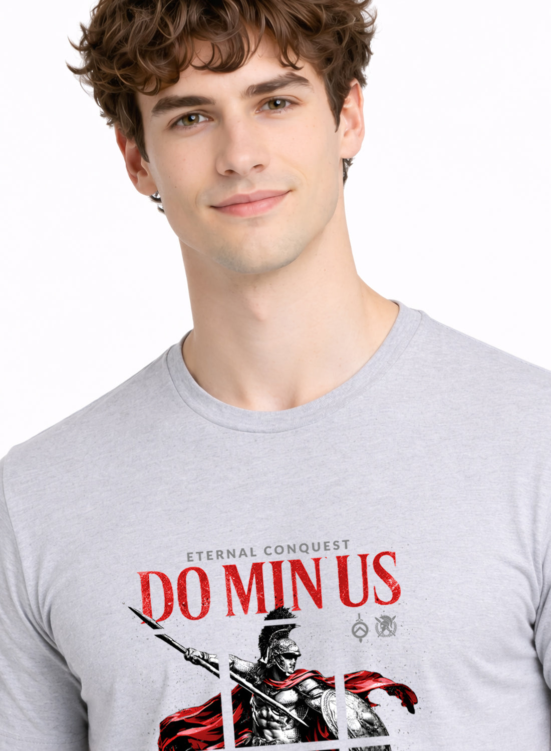 ADRO Mens Dominus Warrior Legacy Printed T-Shirt for Men | Cotton Printed Tshirt | Regular Fit Casual T-Shirts | Summer Tshirts