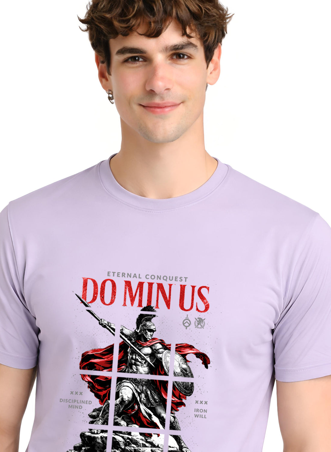 ADRO Mens Dominus Warrior Legacy Printed T-Shirt for Men | Cotton Printed Tshirt | Regular Fit Casual T-Shirts | Summer Tshirts