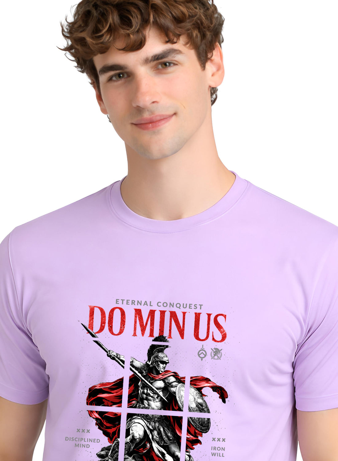 ADRO Mens Dominus Warrior Legacy Printed T-Shirt for Men | Cotton Printed Tshirt | Regular Fit Casual T-Shirts | Summer Tshirts