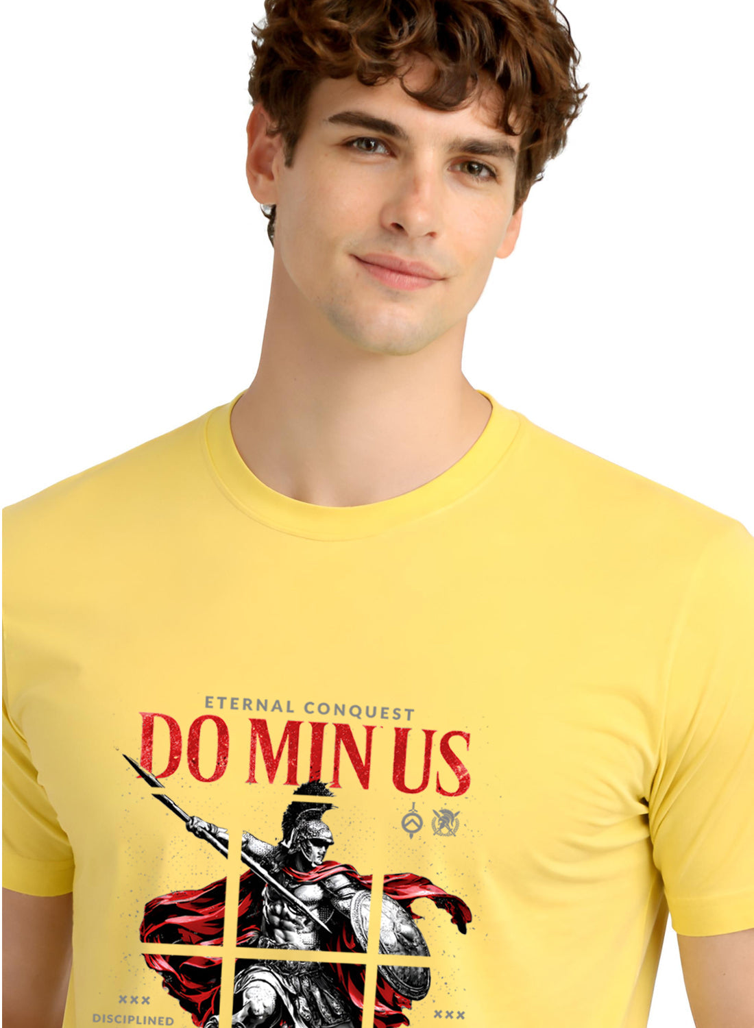 ADRO Mens Dominus Warrior Legacy Printed T-Shirt for Men | Cotton Printed Tshirt | Regular Fit Casual T-Shirts | Summer Tshirts