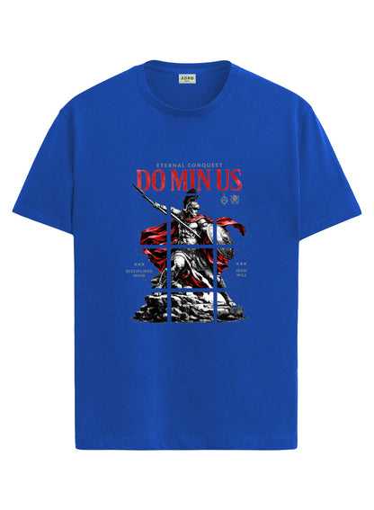 ADRO Mens Dominus Warrior Legacy Printed T-Shirt for Men | Cotton Printed Tshirt | Regular Fit Casual T-Shirts | Summer Tshirts