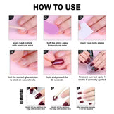 SHILLS PROFESSIONAL PRESS ON NAILS SALON QUALITYB solid v color oval nails