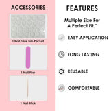 SHILLS PRESS ON NAILS SOLID COLOR SQUOVAL NAILS