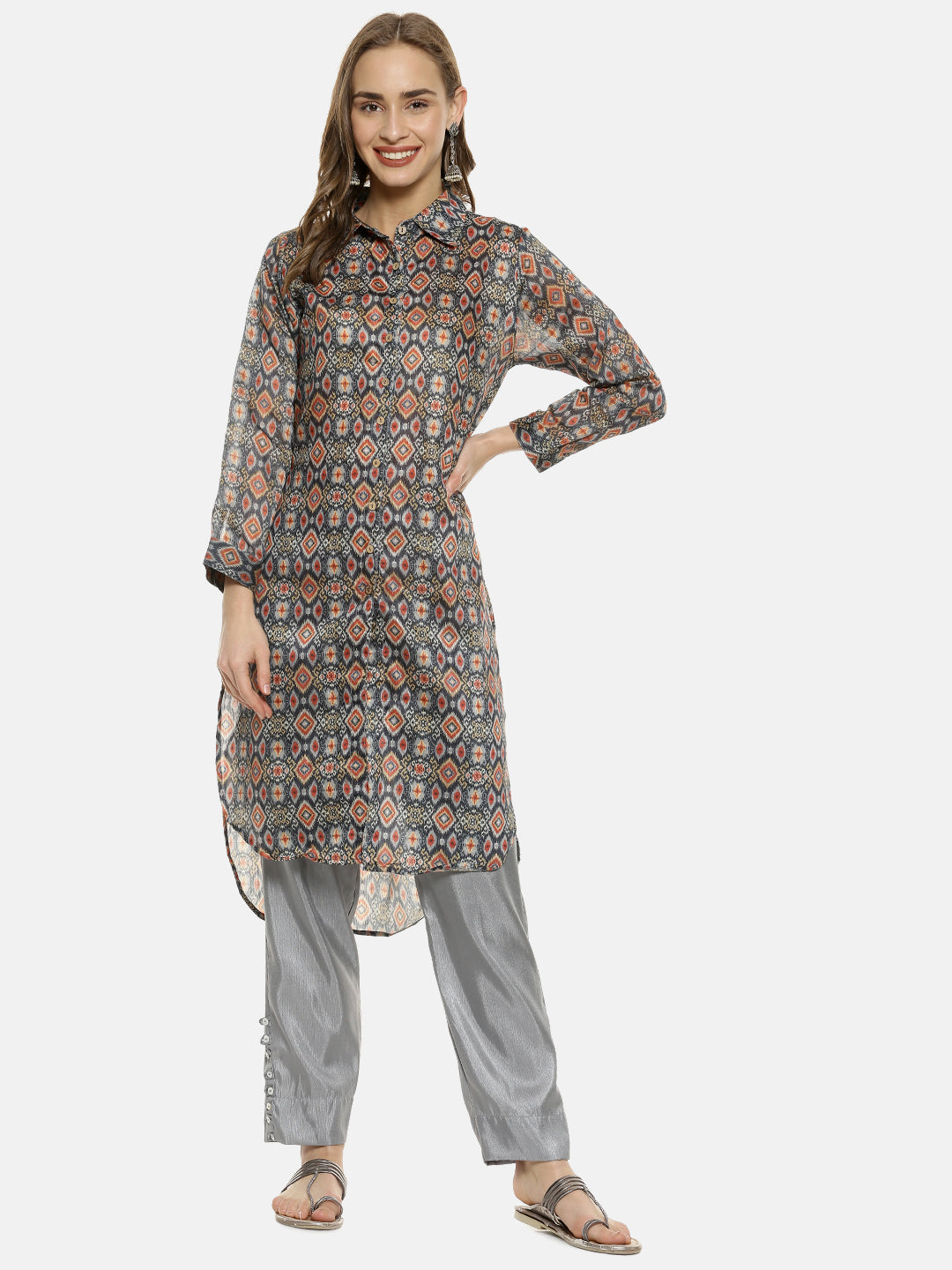 Pinacolada Instafab Women Stylish Floral Design Casual Kurta Ethnic Wear