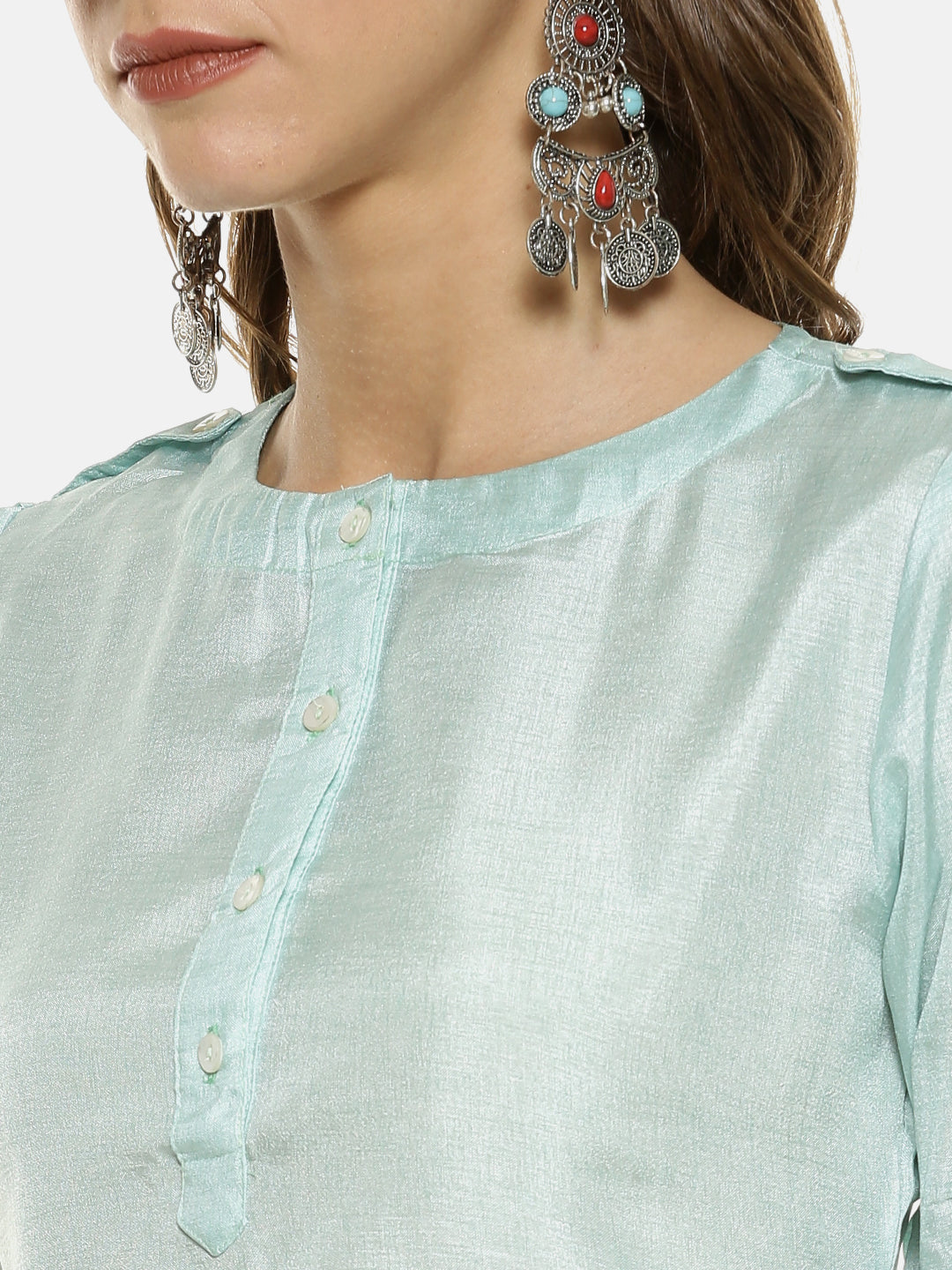 Pinacolada Instafab Women Stylish Solid Casual Kurta Ethnic Wear