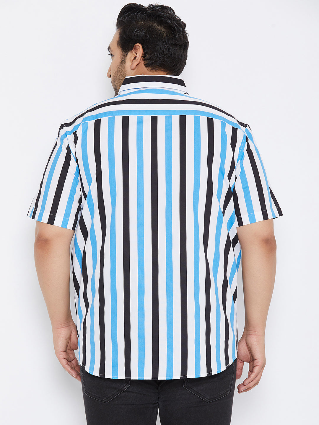 Striped Half Sleeve Casual Shirt