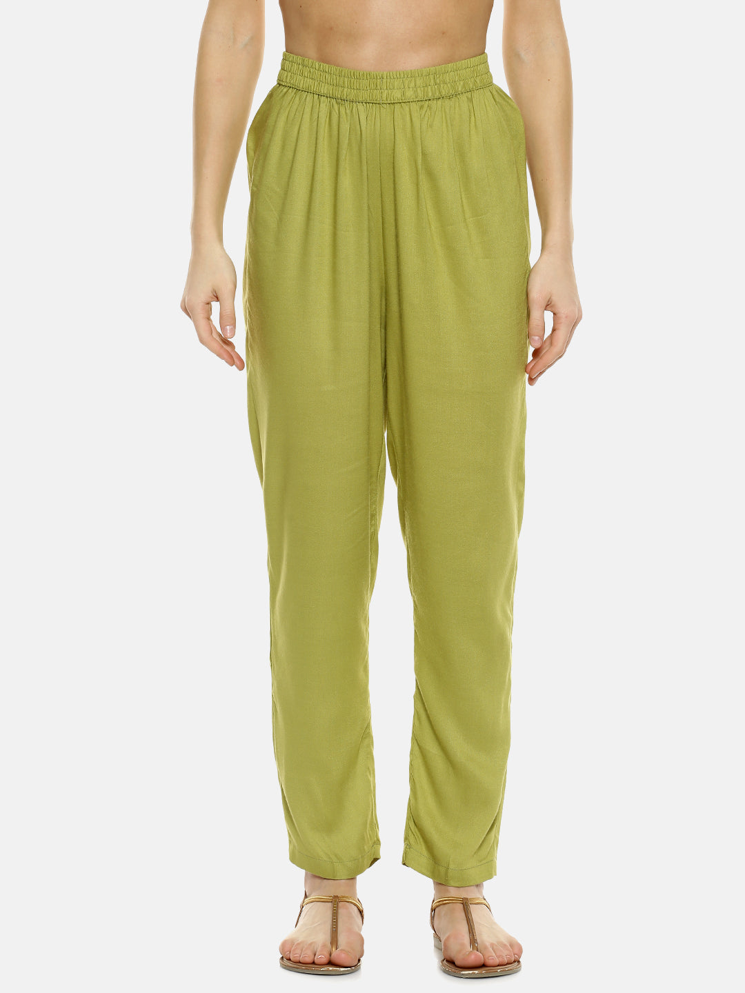 Metallic Flora Print Kurta With Trousers Set