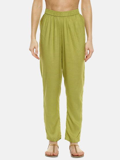 Metallic Flora Print Kurta With Trousers Set